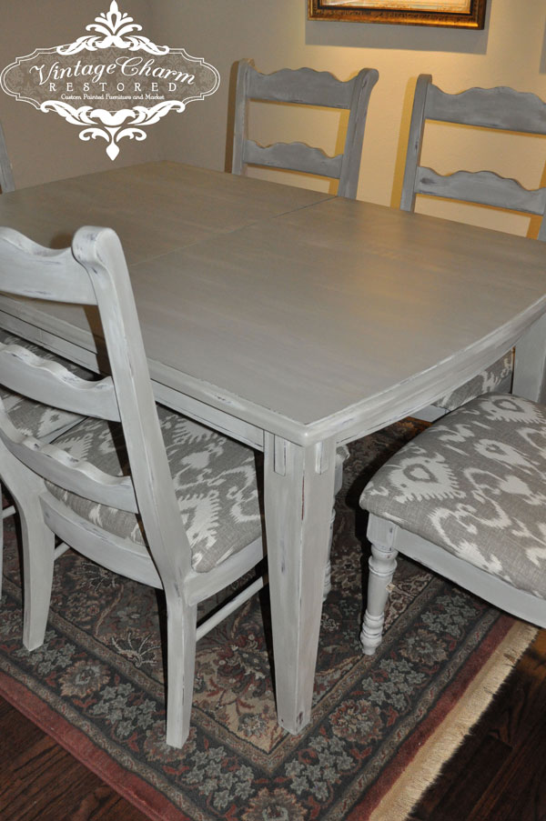 Painted French Style Dining Table French Country Table Makeov