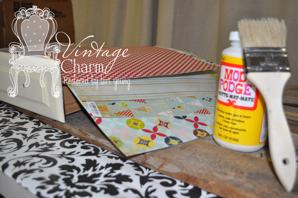 How To Decoupage Drawer Fronts Vintage Charm Restored