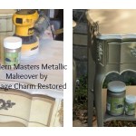 modern masters metallic paint makeover by vintage charm restored