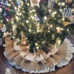 Upcycled Tree Skirt by VintageCharmRestored