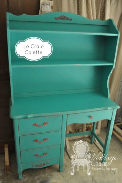 Le Craie Colette Painted Desk by Vintage Charm Restored