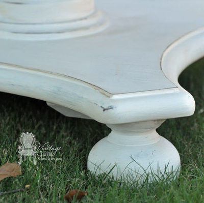 Painted White Table By Vintage Charm Restored