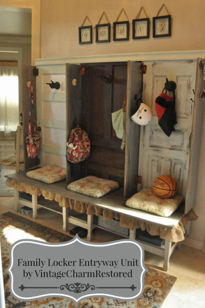 Family Locker Entryway by Vintage Charm Restored