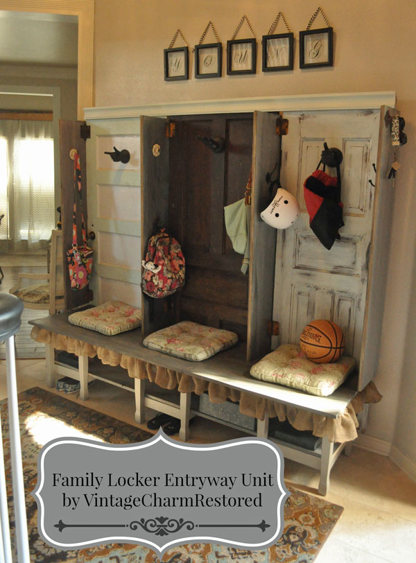 Family Locker Entryway by Vintage Charm Restored