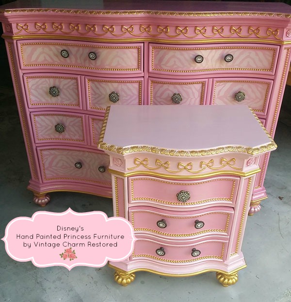 Hand Painted Princess Furniture, Disney Princess Dresser Knobs